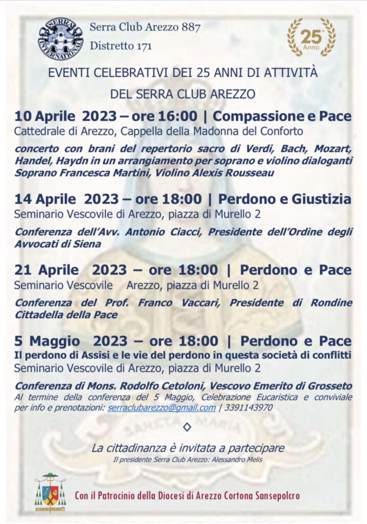 25 anni di attività del Serra Club Arezzo